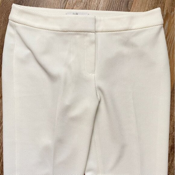 Kasper Kristy Slim Fit Pants Women’s 8 Ivory Textured Dress Career Work - Picture 3 of 14